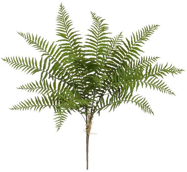 Planta Artificial Folhagem Samambaia X16 Verde 68cm