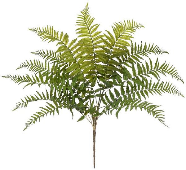 Planta Artificial Folhagem Samambaia X12 Verde 74cm