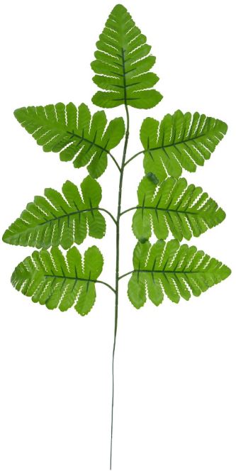 Planta Artificial Folhagem Samambaia X7 Verde 50cm