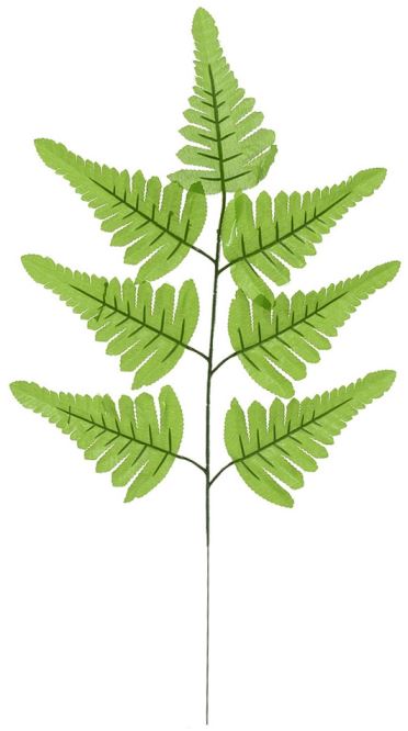 Planta Artificial Folhagem Samambaia X7 Verde 54cm
