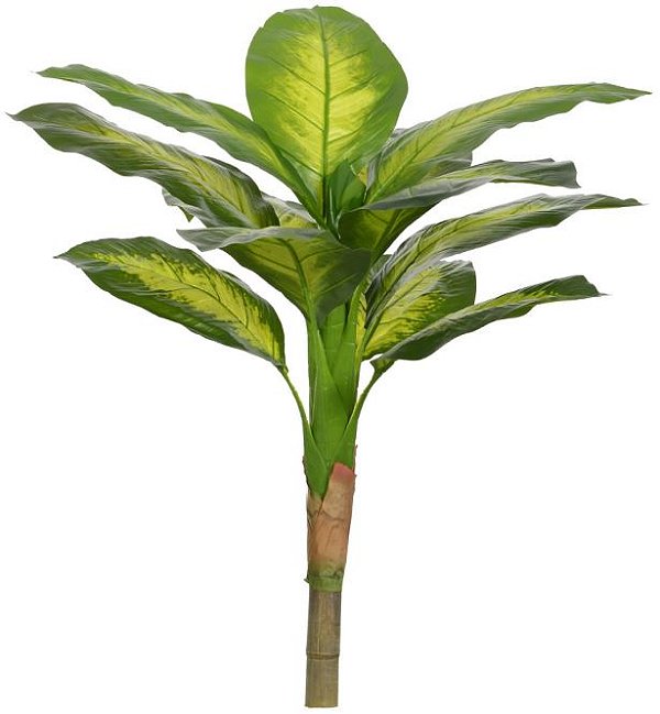 Planta Artificial Arvore Comigo Niguém Pode Golden Real Toque X12 Verde Creme 1m