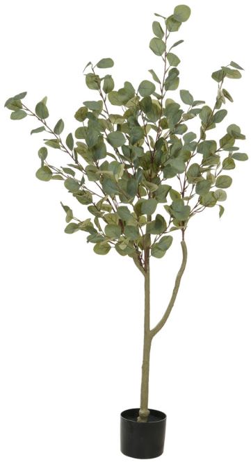 Planta Artificial Arvore Eucalipto C/Pote X240 Verde 1,4cm