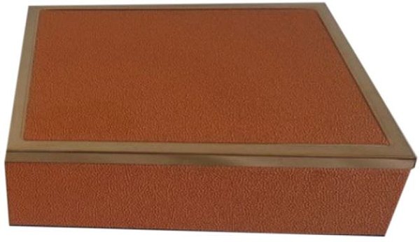 Caixa Decorativa MDF Laranja Rose 24cm