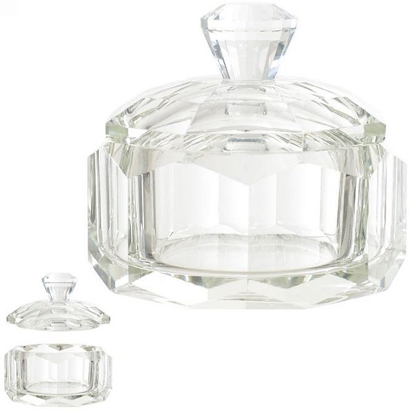 Caixa Decorativa Cristal Transparente 10cm