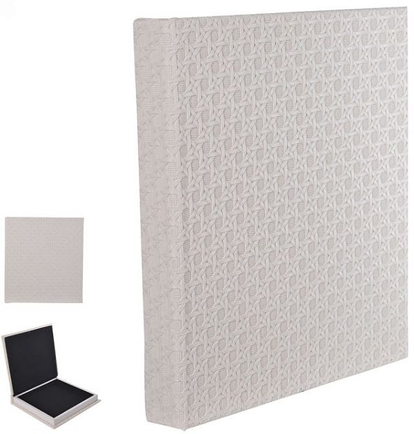 Caixa Livro MDF Off White 25cm