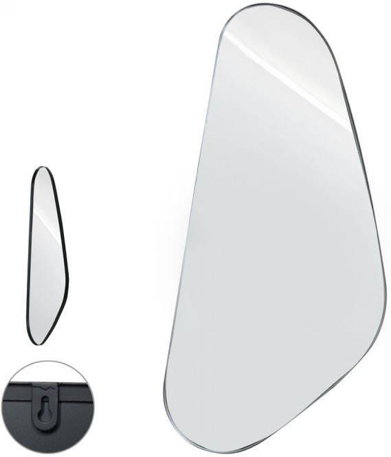 Espelho Decorativo Metal Preto 99cm