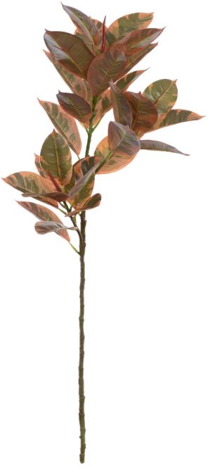Planta Artificial Galho Ficus Elastico Real Toque X29 Verde Outono 1,05cm