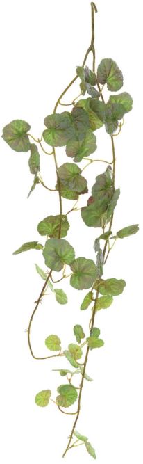 Planta Artificial Folhagem Geranio Pendurar X49 Verde Outono 1M