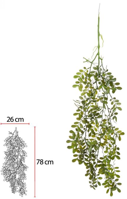 Planta Artificial Folhagem Acacia Pendurar X59 Verde 95cm