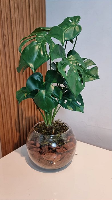 Arranjo Aquário Com Costela de Adão 40cm mod. 0408