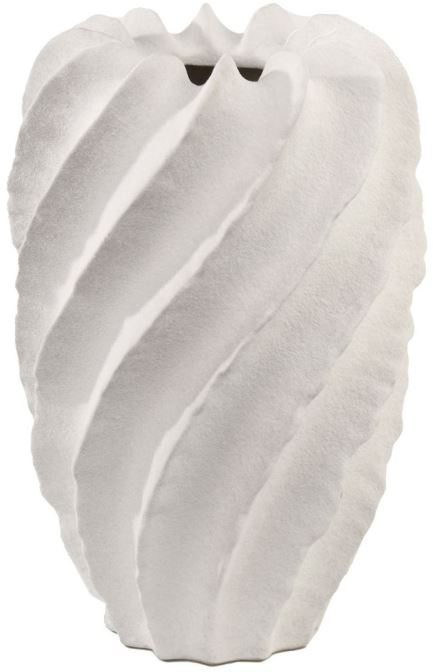 Vaso Decorativo Porcelana Branco 35,5cm