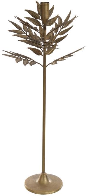 Castical Decorativo Metal Dourado 55cm