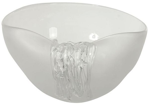 Vaso Decorativo Vidro Transparente Fosco 16cm