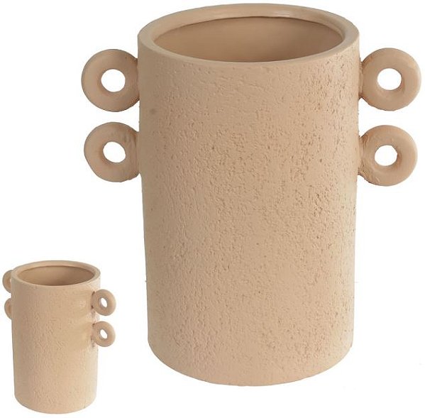 Vaso Decorativo Ceramica Terracota Bege 22cm