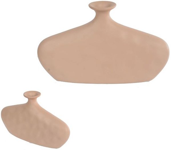 Vaso Decorativo Ceramica Terracota Bege 13cm