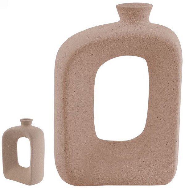 Vaso Decorativo Porcelana Terracota 18cm