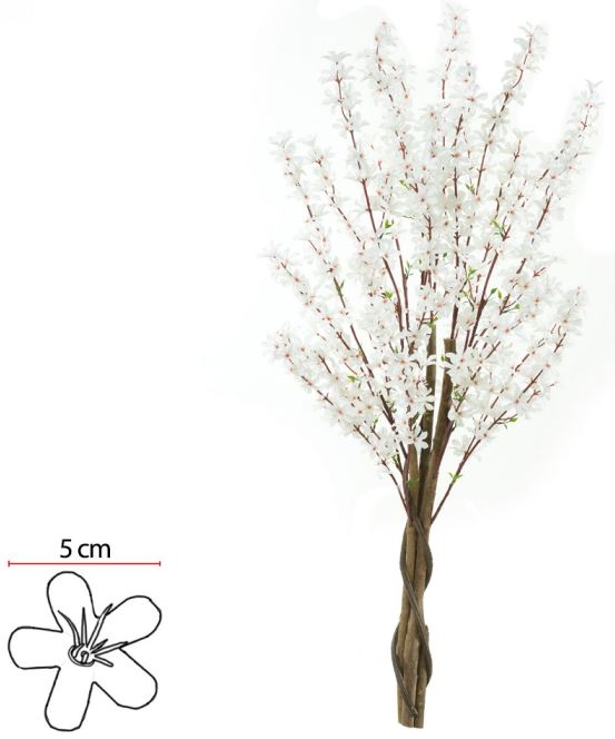 Planta Artificial Arvore Forsitia X450 Creme 1,2m