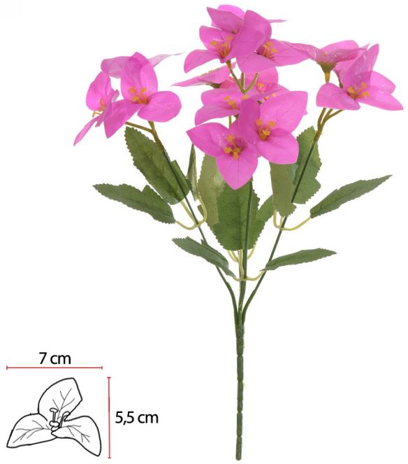 Buque Bougainville Real Toque X15 Fucsia 2T 35cm