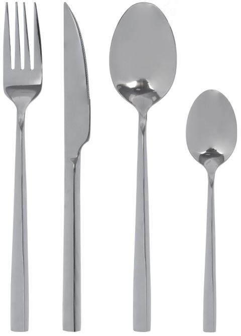 Faqueiro Aço Inox 24 Peças Prata