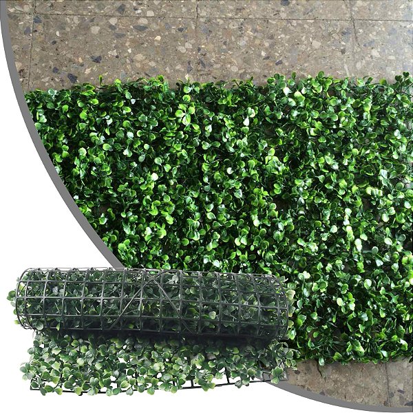 Folhagem Artificial Placa 40x60cm Para Paredes Jardim Vertical