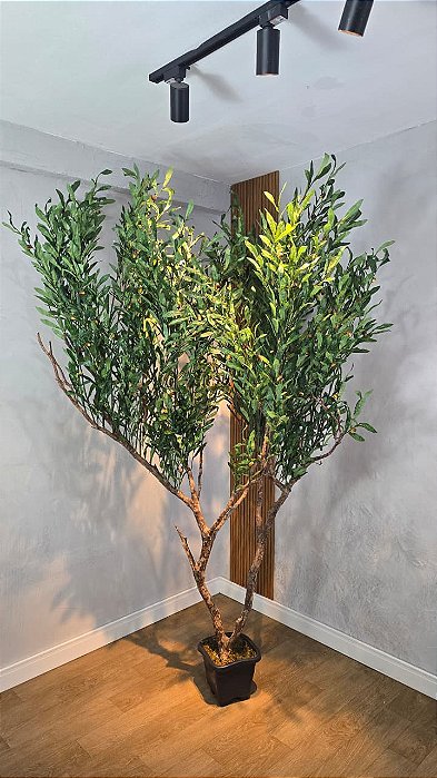 Planta Artificial Árvore Oliveira 2,30m 3 Troncos Mod. 2909