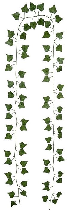 Planta Artificial Folhagem Hera Guirlanda X72 Verde 2,1m Com 24 Peças