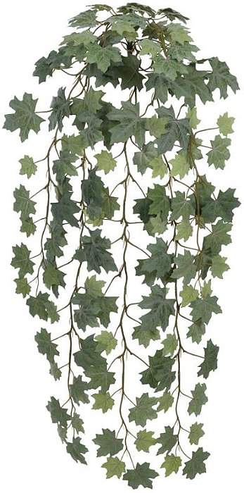Planta Artificial Folhagem Maple Pendentes X134 Verde Frosted 1.14m