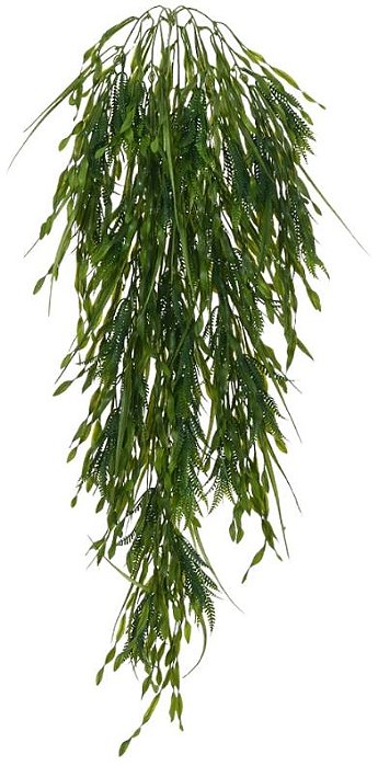 Planta Artificial Folhagem Grass Pendentes X125 Verde 94cm