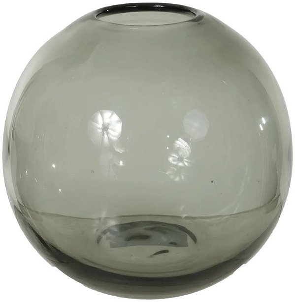 Vaso Decorativo Vidro Chumbo 16cm