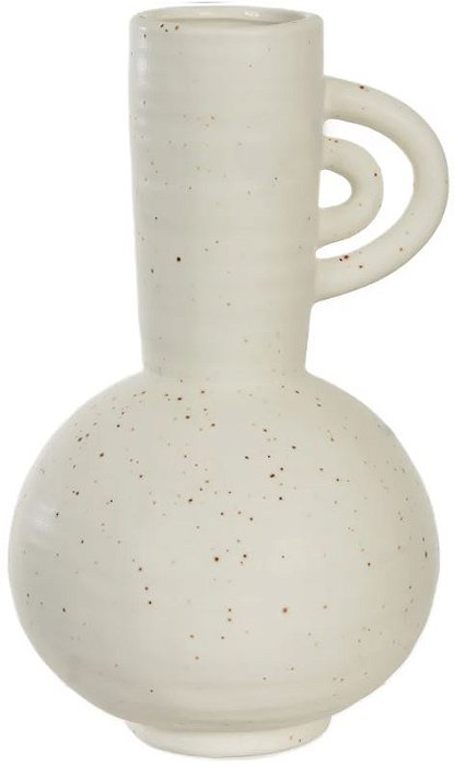 Vaso Decorativo Porcelana Off White 12,8cm