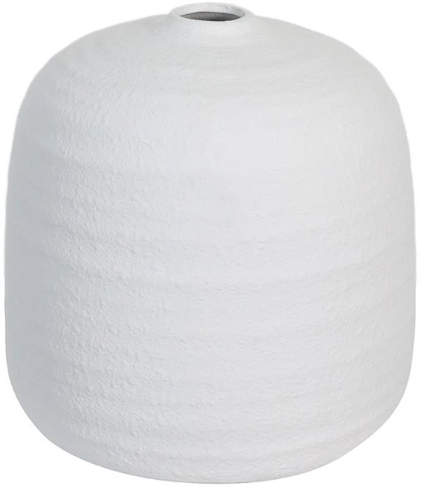 Vaso Decorativo Ceramica Off White 21,5cm