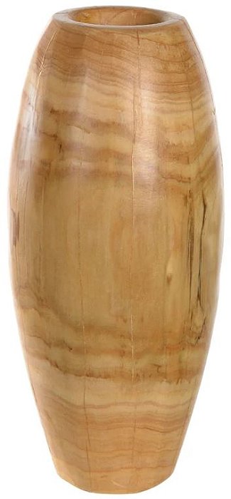 Vaso Madeira Decorativo Madeira 27cm