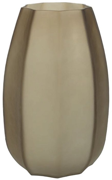 Vaso Decorativo Vidro Marrom 38cm