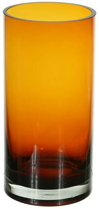 Vaso Decorativo Vidro Ambar 24,5cm