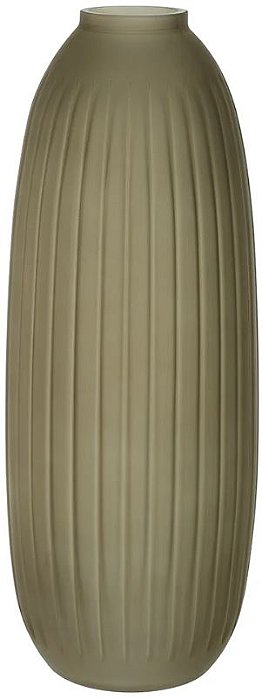 Vaso Decorativo Vidro Marrom Fosco 38,4cm