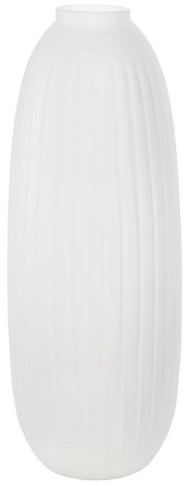 Vaso Decorativo Vidro Branco Fosco 38,4cm