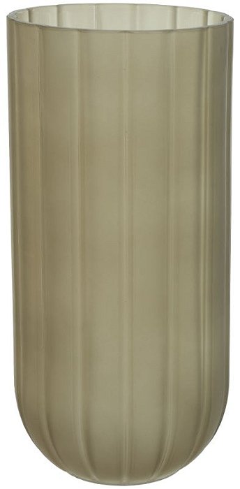 Vaso Decorativo Vidro Marrom Fosco 20,3cm