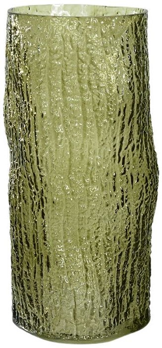 Vaso Decorativo Vidro Texturizado Verde 31cm