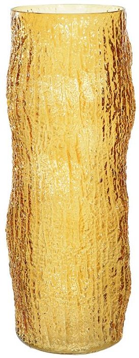 Vaso Decorativo Vidro Texturizado Ambar 40cm