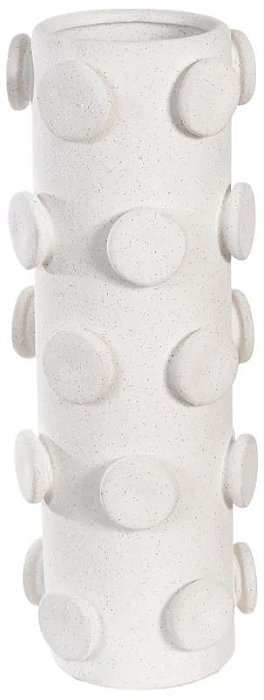Vaso Decorativo Ceramica Balls Branco 35cm