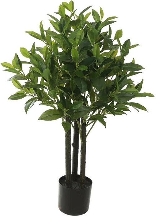 Planta Artificial Arvore Arbusto Oliveira Real Toque C/Pote X360 Verde 90cm