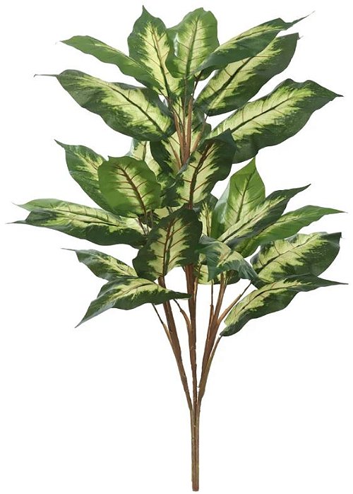 Planta Artificial Arvore Comigo Ninguém Pode Golden X23 Verde Creme 1m