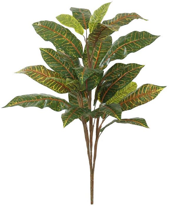 Planta Artificial Arvore Croton X23 Verde 1m