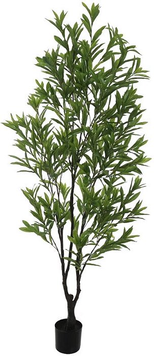 Planta Artificial Arvore Oliveira Real Toque C/Pote X835 Verde 1,8m