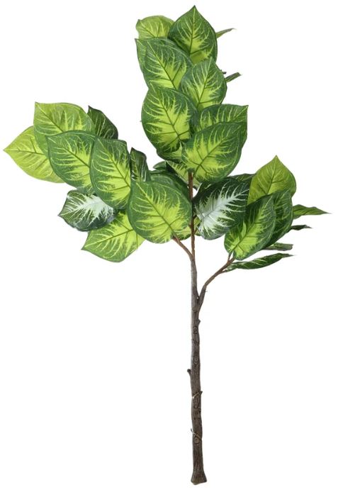 Planta Artificial Arvore Jiboia Real Toque X47 Verde Creme 1,3m