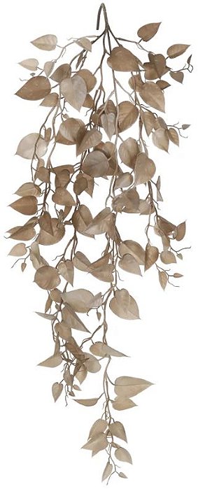 Planta Artificial Folhagem Jiboia Pendentes X145 Marrom Outono 1m