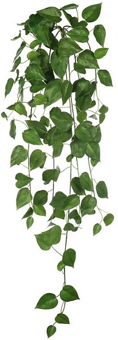 Planta Artificial Folhagem Jiboia Pendentes Real Toque X108 Verde 1m