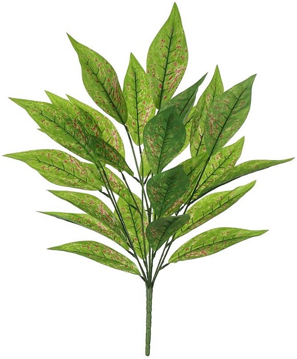 Planta Artificial Arvore Dracena Real Toque X26 Verde Vermelho 76cm