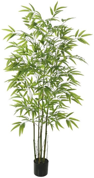 Planta Artificial Arvore Bamboo Real Toque C/Pote X870 Verde 1,6m