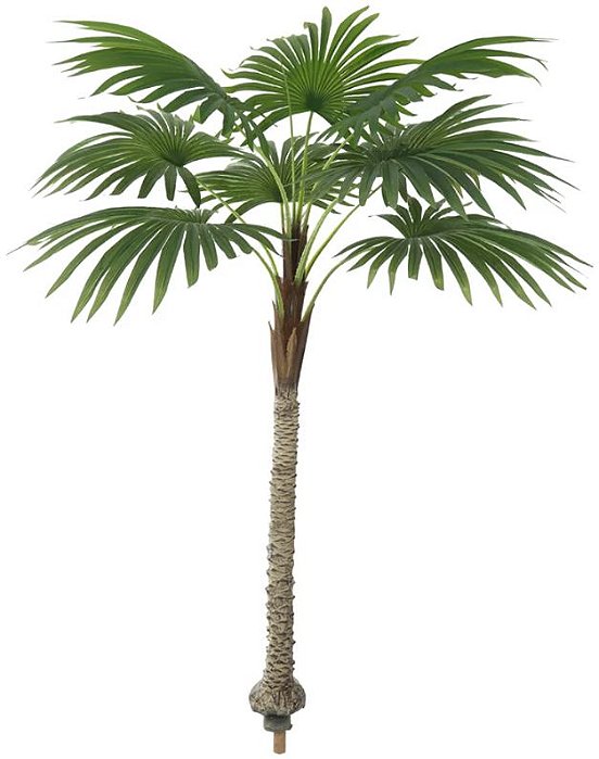 Planta Artificial Arvore Leque Real Toque X9 Verde 1.9m